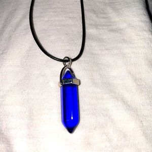 Blue crystal necklace 💙